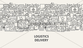 Logistics Delivery Banner Concept