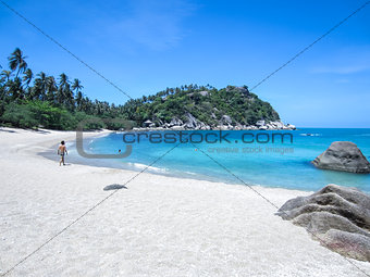 beautiful Haad Tien beach Koh Phangan