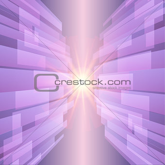 Abstract ultra violet technology background with glow star. Vector illustration.