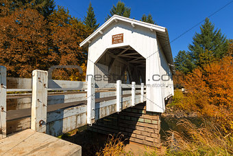 Hoffman Bridge over Crabtree Creek in Fall