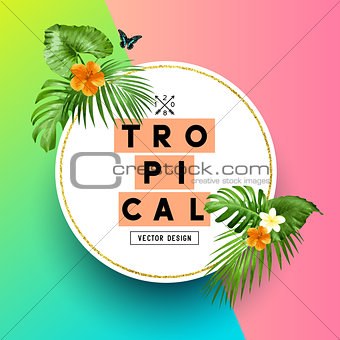Bright Tropical Summer Background