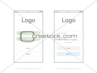 Vector Illustration of screens and web concept