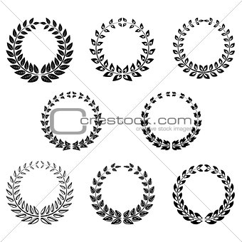 The vector set of decoration branches