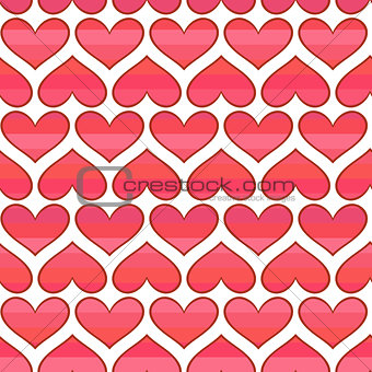 Hearts pattern