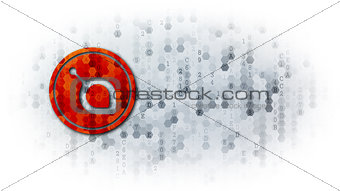 Siacoin - Logol on Dark Digital Background.