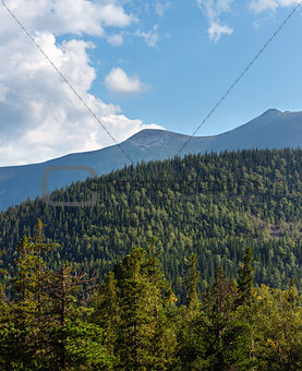 Summer Syvulja mountain view (Carpathian, Ukraine). 