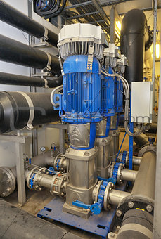 Demineralized water treatment inside of  plant 
