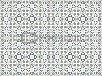 Decorative Seamless Pattern in Gray Tones