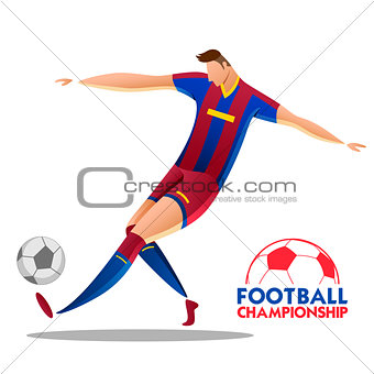 Football Championship Cup soccer sports background for 2018