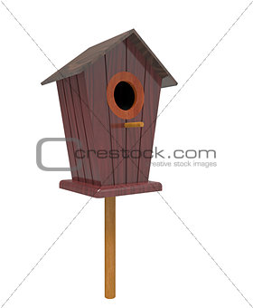 Bird house 3d render