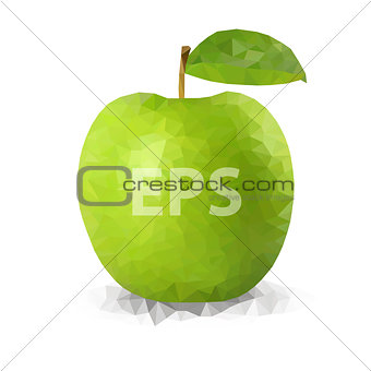 Green Polygon Apple 01 [Converted]