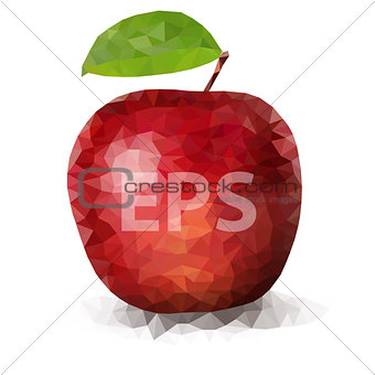 Red Polygon Apple 01 [Converted]
