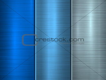 Blue Technology Metal Background