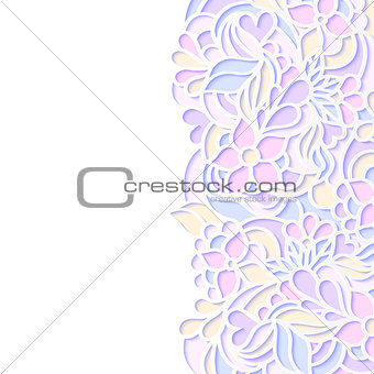 Floral colorful border