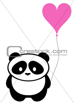 Panda Bear With Balloon