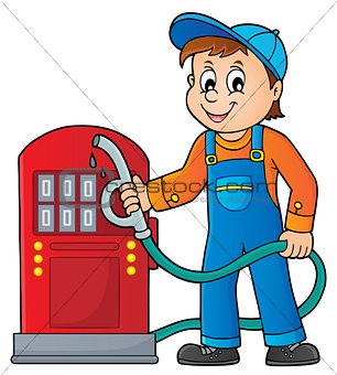 Gas station worker theme 1