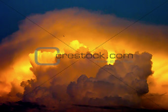 Cloudscape having vibrant colors