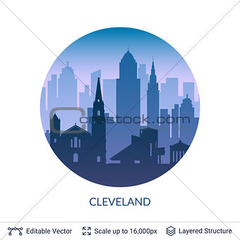 Cleveland famous city scape.