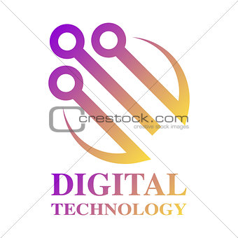 Technology, biotechnology, hi tech icon and symbol. EPS 10