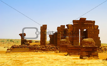 Ruins of Naqa Meroe, ancient Kush Sudan