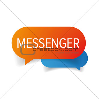 Messenger speech bubble chat icon