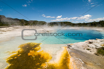 Sapphire Pool in Biscuit Basin, Yellowstone National Park, Wyoming