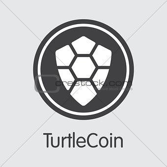 Turtlecoin Cryptocurrency. Vector TRTL Web Icon.