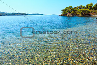 Morning Aegean coast, Sithonia, Greece. 