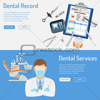 Dental Services Horizontal Banners