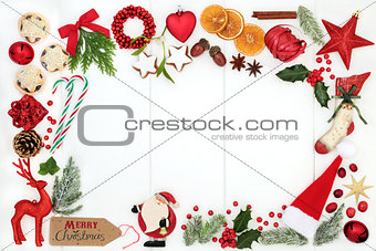 Christmas Background Border Composition