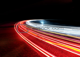 Curved Light Trails