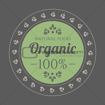 Organic Food vintage icon
