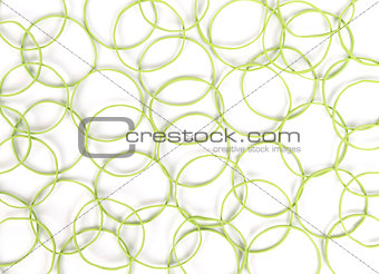 Close view small rubber bands