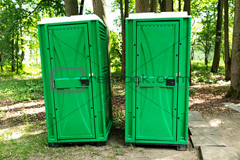 Bio toilet in the park