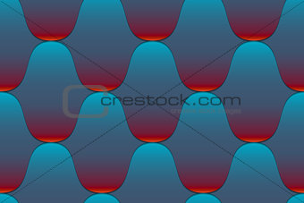Seamless wavy tiled pattern