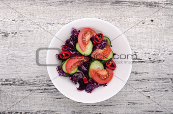 Fresh salad plate