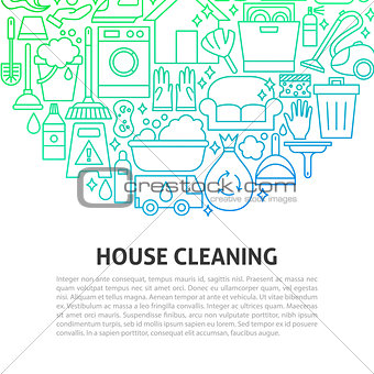 House Cleaning Line Concept