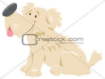 cute shaggy dog cartoon character