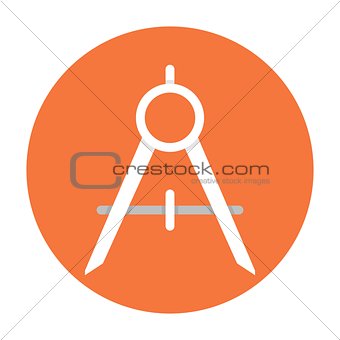 Compass tool flat icon