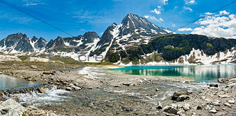 Alpine lake in Formazza Valley