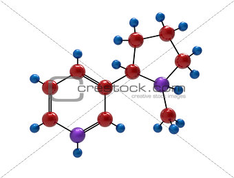 Molecule of nicotine
