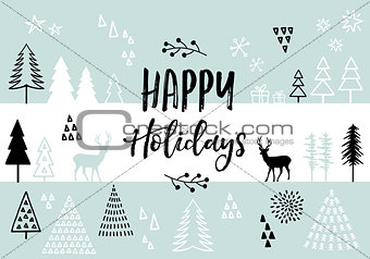 Christmas card, vector background
