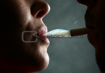 Smoking people