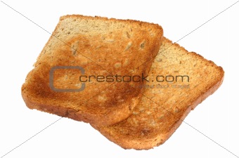 two pieces of toast