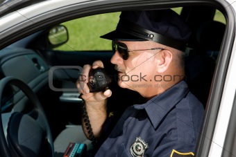 Police Officer on Radio