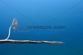 Detail on Aegean sea coast near Nafplio, Greece